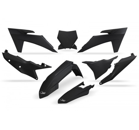 Kit plastiques UFO Noir pour KTM SX / SX-F 125 / 250 / 350 / 450
