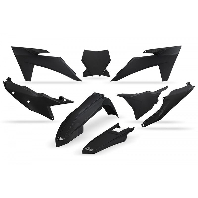 Kit plastiques UFO Noir pour KTM SX / SX-F 125 / 250 / 350 / 450
