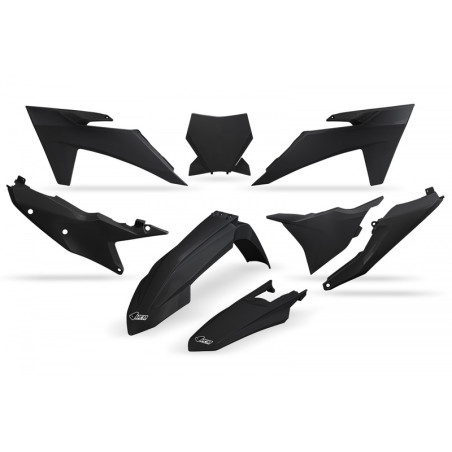 Kit plastiques UFO Noir pour KTM SX / SX-F 125 / 250 / 350 / 450