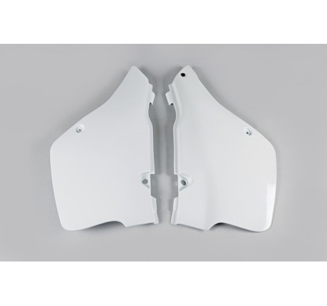 Plaques latérales UFO blanches pour Suzuki RM 125 (1989–1992)