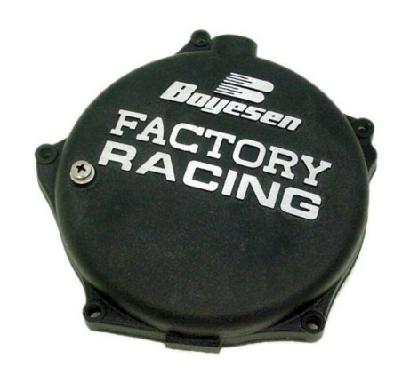 Couvercle de carter d'embrayage BOYESEN Factory Racing noir 250 KX-F 2004 à 2008