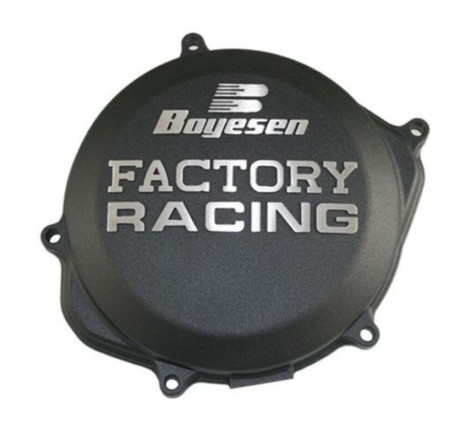 Couvercle de carter d'embrayage BOYESEN Factory Racing noir 450 KX-F 2019 à 2020