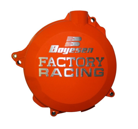 Couvercle de carter d'embrayage BOYESEN Factory Racing orange 450 SX-F 2013 à 2015