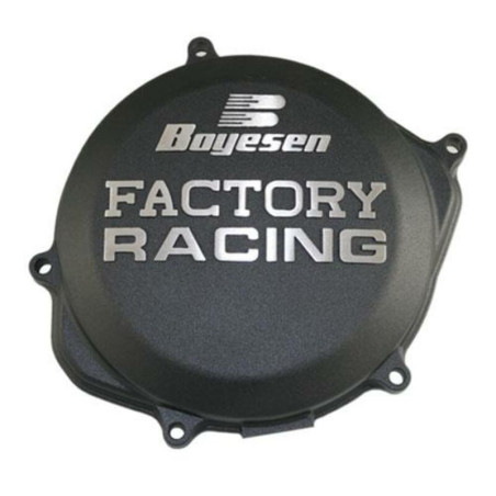 Couvercle de carter d'embrayage BOYESEN Factory Racing noir 250/500 CR 1987 à 2001