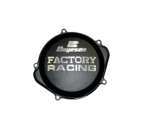 Couvercle de carter d'embrayage BOYESEN Factory Racing noir 125 SX/TC