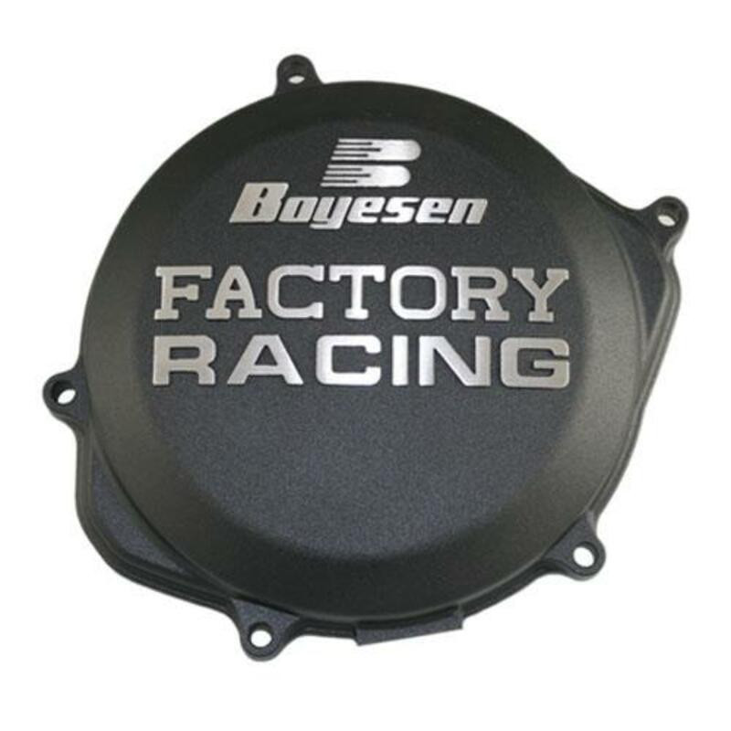 Couvercle de carter d'embrayage BOYESEN Factory Racing noir 450 CRF 2017 à 2024