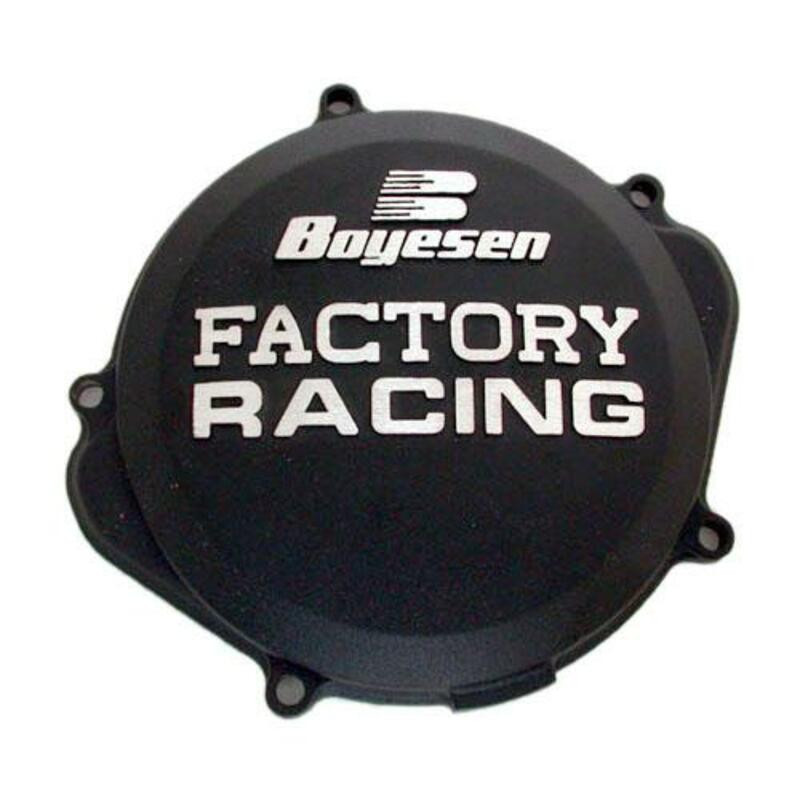 Couvercle de carter d'embrayage BOYESEN Factory Racing noir 250 KX-F 2009 à 2020