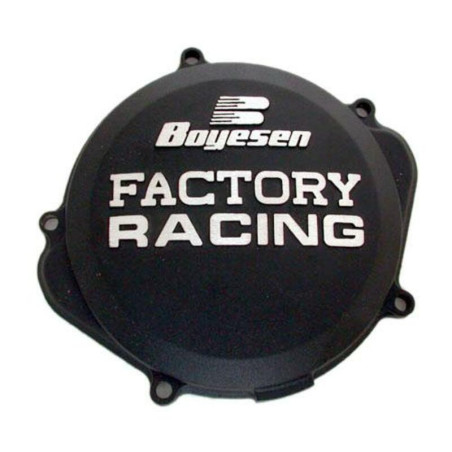 Couvercle de carter d'embrayage BOYESEN Factory Racing noir 250 KX-F 2009 à 2020