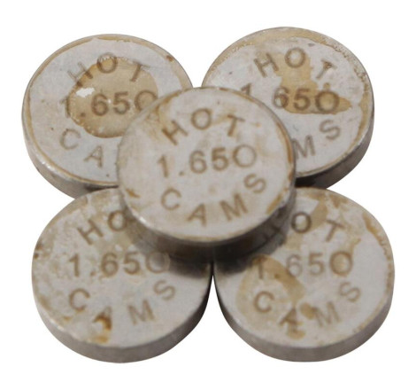 Pastilles de soupape HOT CAMS Ø7,48x1,65mm - jeu de 5