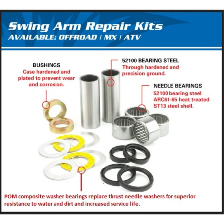 Kit réparation de bras oscillant ALL BALLS 125 YZ 2005