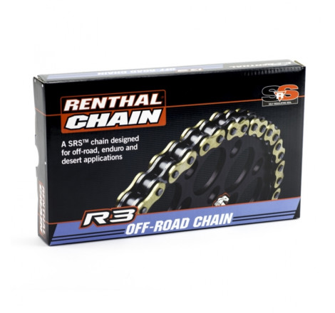 Chaîne de transmission RENTHAL 520R33 SRS Ring – 116 maillons – Renforcée Enduro / MX