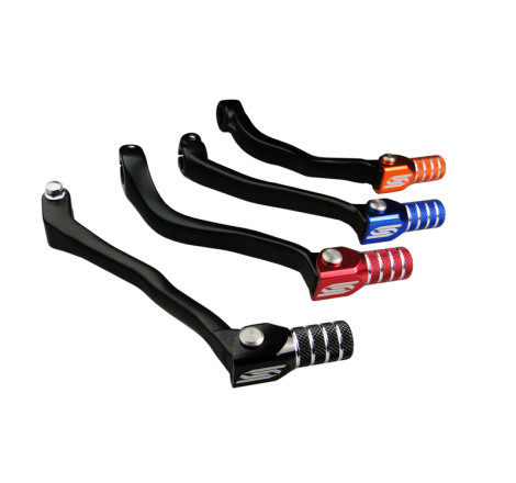 Sélecteur de vitesse SCAR noir mat/embout rouge 250 CRF 2010 à 2017