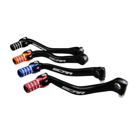 Sélecteur de vitesse SCAR noir mat/embout rouge 250 CRF 2010 à 2017
