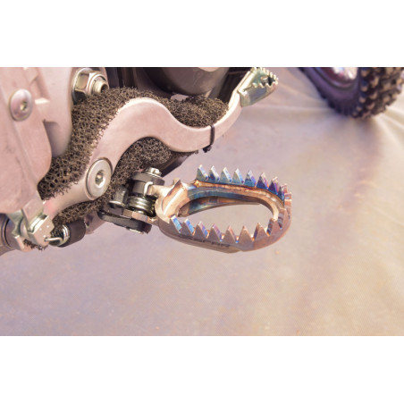 Repose-pieds SCAR anti-boue titane 125/250/450 CR/CRF