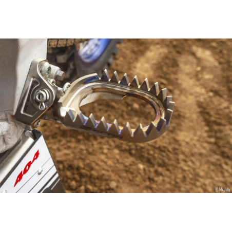 Repose-pieds SCAR anti-boue titane 65/85/125/250/450 YZ/YZ-F/XX/XX-F