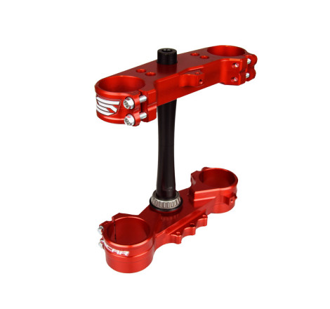 Té de fourche SCAR offset 22mm rouge Honda 125/250/450 CR/CRF
