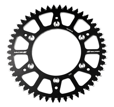Couronne SCAR 50 dents aluminium ultra-light anti-boue 85 SX/TC/MC