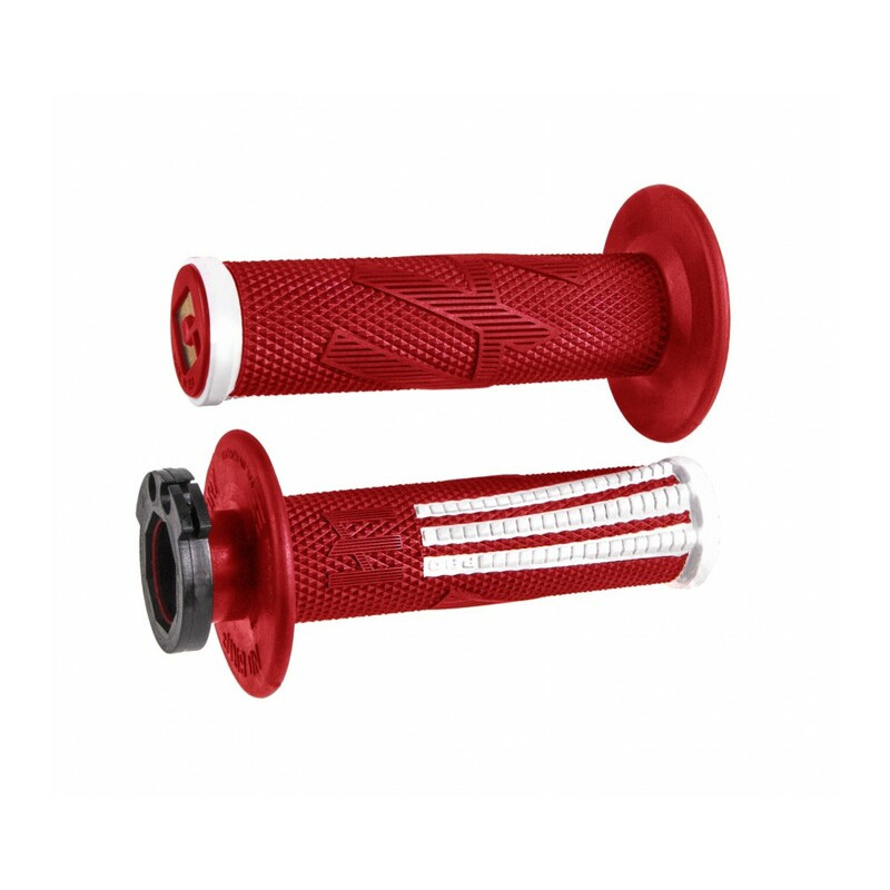 Poignées ODI Emig Pro V2 Lock-On Full Grip rouge