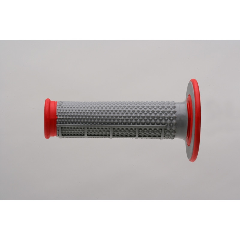 Revêtements RENTHAL Tapered Series MX semi-gauffrés gris/rouge