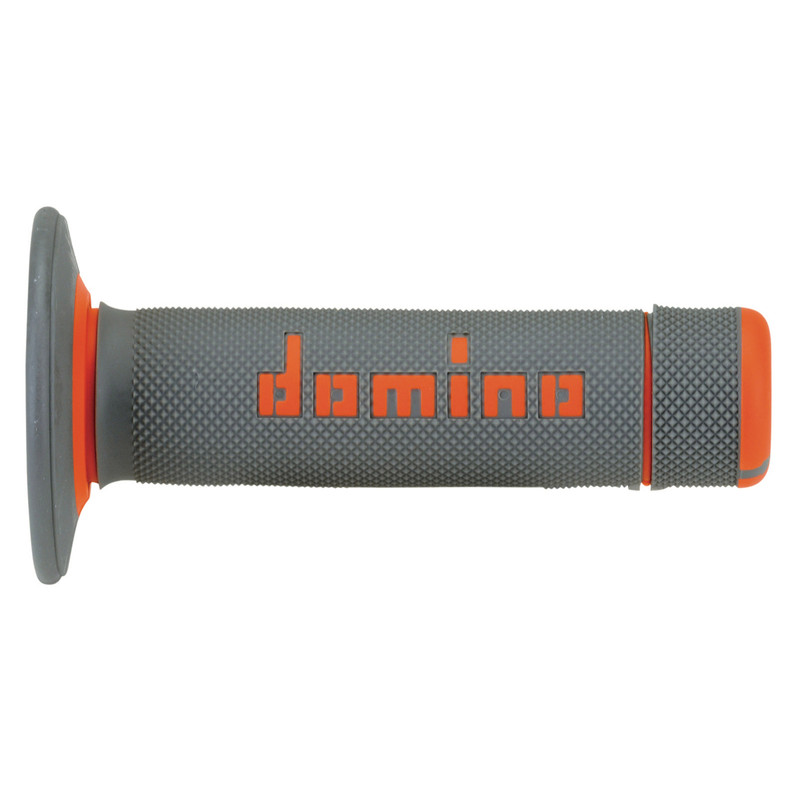 Revêtements DOMINO A020 Bicolore MX Full Grip Gris/Orange