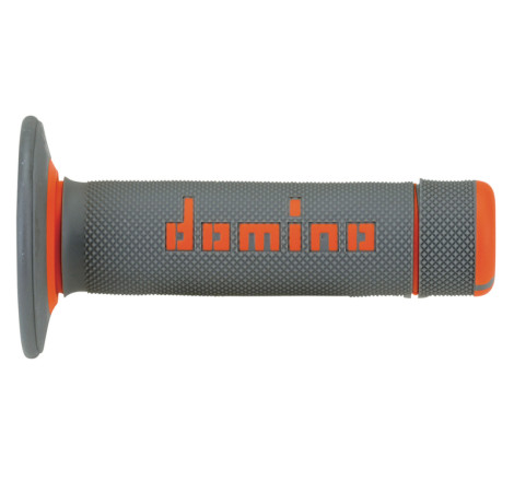 Revêtements DOMINO A020 Bicolore MX Full Grip Gris/Orange