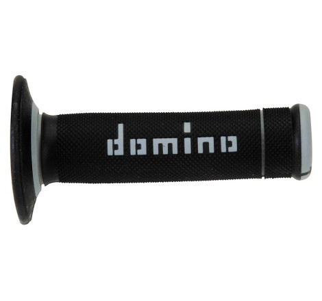 Revêtements DOMINO A020 Bicolore MX Full Grip Gris/Noir