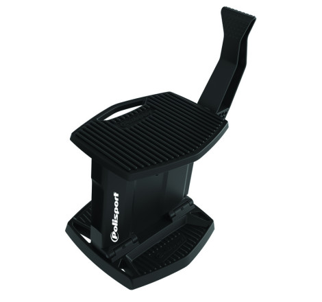 Lève-moto POLISPORT pliable noir pour entretien et stockage sécurisé