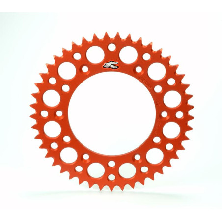 Couronne RENTHAL 52 dents aluminium Ultra-Light anti-boue pour 125/250/350/450 SX/SX-F