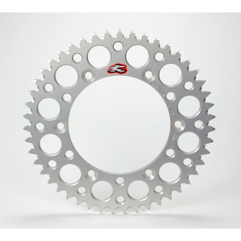 Couronne RENTHAL 48 dents aluminium Ultra-Light anti-boue pour 125/250/450 YZ/YZ-F/XX