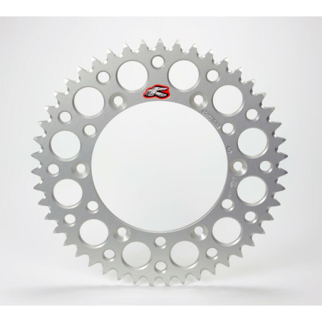 Couronne RENTHAL 48 dents aluminium Ultra-Light anti-boue pour 125/250/450 YZ/YZ-F/XX