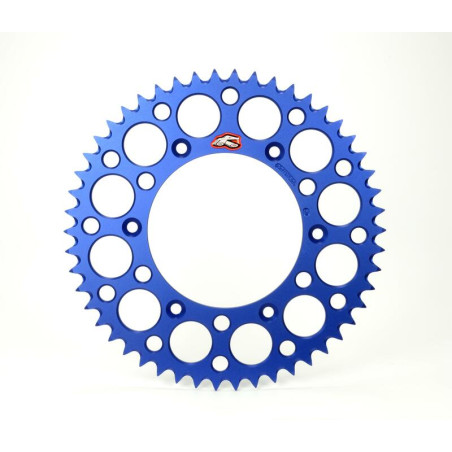 Couronne RENTHAL 49 dents aluminium Ultra-Light anti-boue pour 125/250/450 YZ/YZ-F