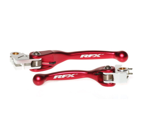 Ensemble leviers flexibles forgés RFX Race rouge pour 125/250/450 MC/MC-F
