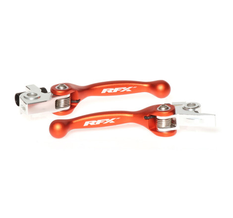 Ensemble leviers flexibles forgés RFX Race orange pour 125/250/350/450 SX/SX-F