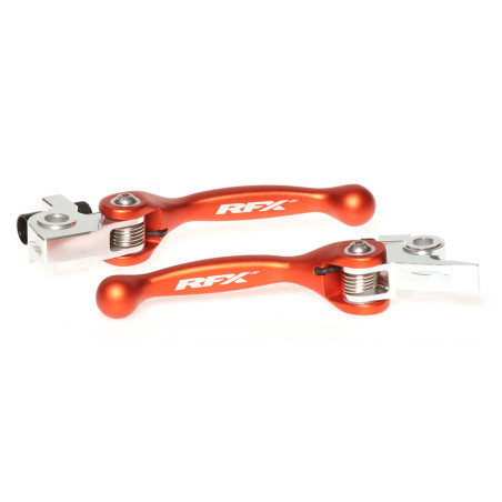 Ensemble leviers flexibles forgés RFX Race orange pour 125/250/350/450 SX/SX-F
