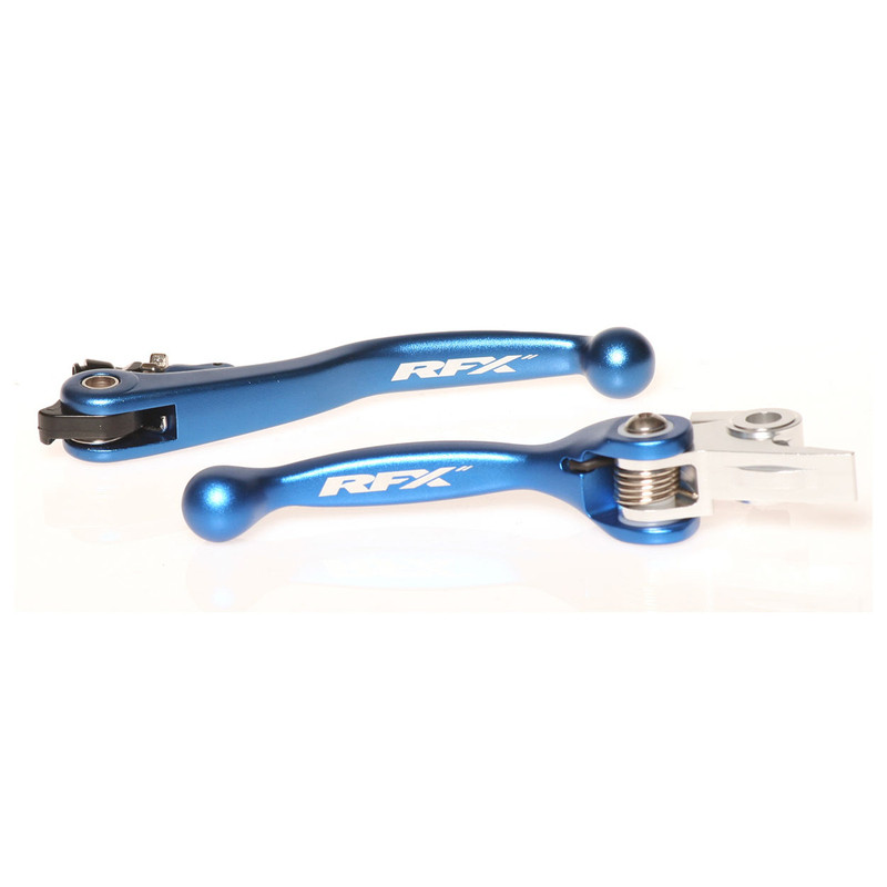 Ensemble leviers flexibles forgés RFX Race bleu pour 125/250/350/450 TC/FC