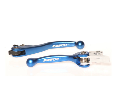 Ensemble leviers flexibles forgés RFX Race bleu pour 125/250/350/450 TC/FC