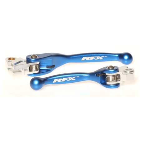 Ensemble leviers flexibles forgés RFX Race bleu pour Yamaha 125/250/450 YZ/YZ-F