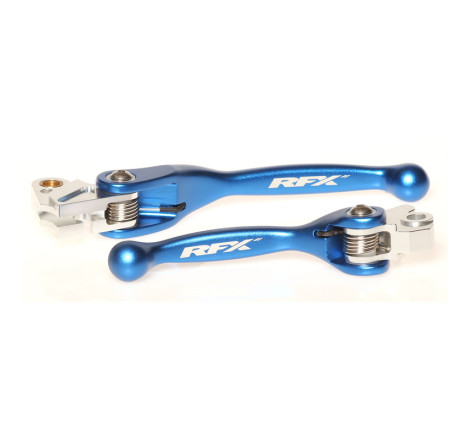 Ensemble leviers flexibles forgés RFX Race bleu pour Yamaha 125/250/450 YZ/YZ-F
