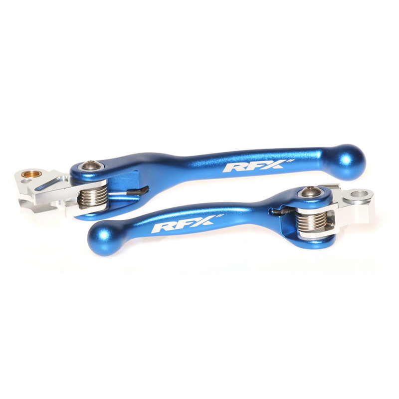 Ensemble leviers flexibles forgés RFX Race bleu pour 125/250/450 KX-F/YZ/YZ-F