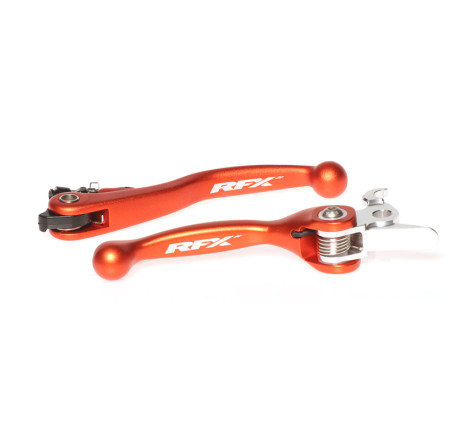Ensemble leviers flexibles forgés RFX Race orange pour 125 SX / 450 SX-F