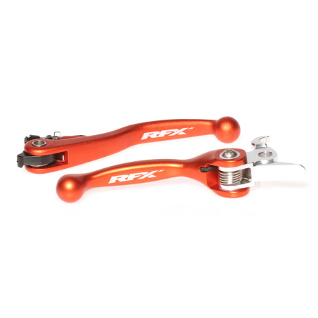 Ensemble leviers flexibles forgés RFX Race orange pour 125 SX / 450 SX-F