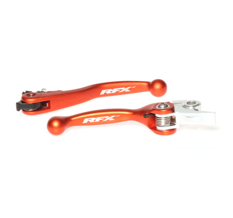 Ensemble leviers flexibles forgés RFX Race orange pour KTM 125 SX 2014-2015