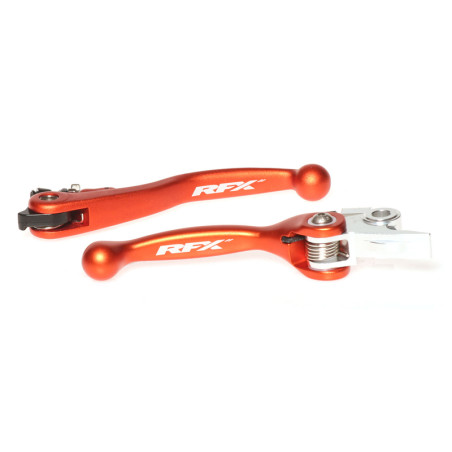 Ensemble leviers flexibles forgés RFX Race orange pour KTM 125 SX 2014-2015