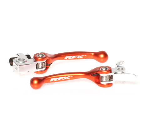 Ensemble leviers flexibles forgés RFX Race orange pour 250/350 SX/SX-F