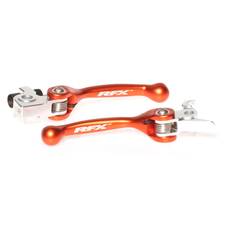 Ensemble leviers flexibles forgés RFX Race orange pour 250/350 SX/SX-F