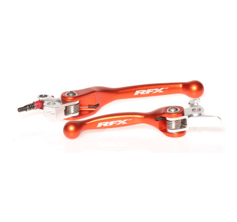 Ensemble leviers flexibles forgés RFX Race orange pour 125/250/450 SX/SX-F