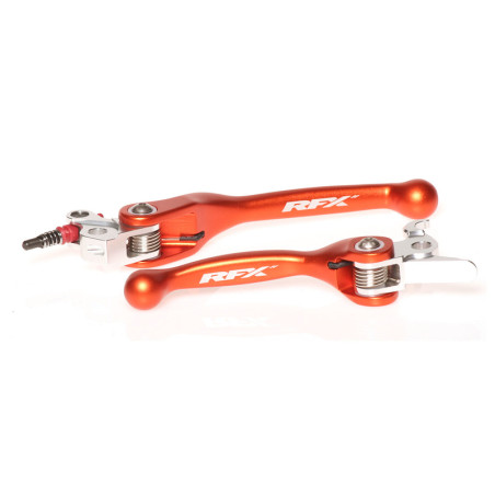 Ensemble leviers flexibles forgés RFX Race orange pour 125/250/450 SX/SX-F