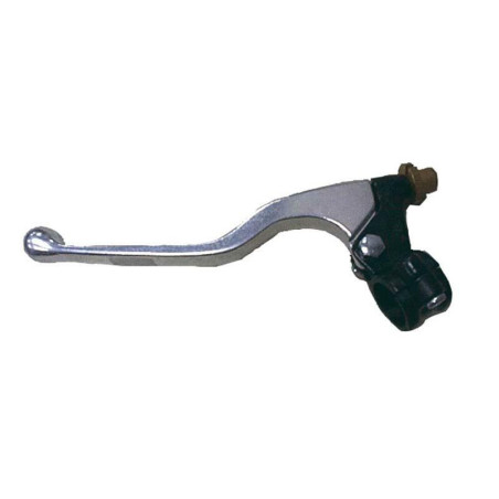 Levier long + cocotte d'embrayage BIHR universel en aluminium coulé poli/noir
