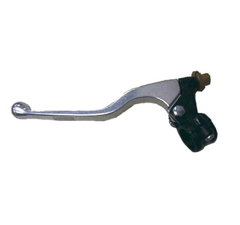 Levier long + cocotte d'embrayage BIHR universel en aluminium coulé poli/noir