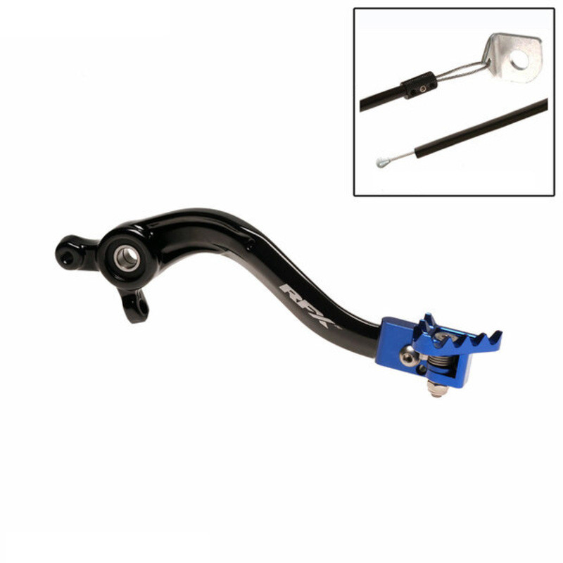 Levier de frein arrière RFX Pro FT (Noir/Bleu) 85 TC/SX